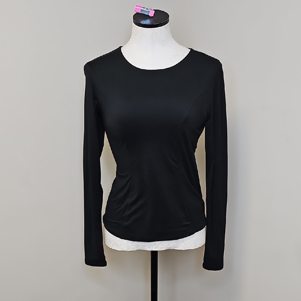 Naked Wardrobe Sleek Black Long Sleeve Tee